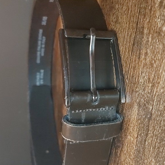 Men's EuroMetal Leather Belt - Picture 1 of 4